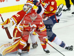 Blue Jackets Flames Hockey