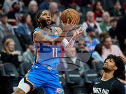 Trail Blazers Thunder Basketball