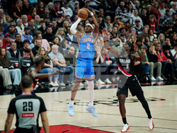 Trail Blazers Thunder Basketball