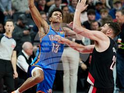 Trail Blazers Thunder Basketball