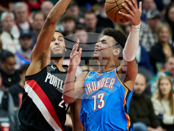 Trail Blazers Thunder Basketball