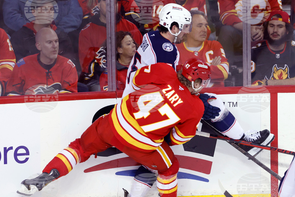 Blue Jackets Flames Hockey