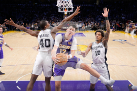 Spurs Lakers Basketball