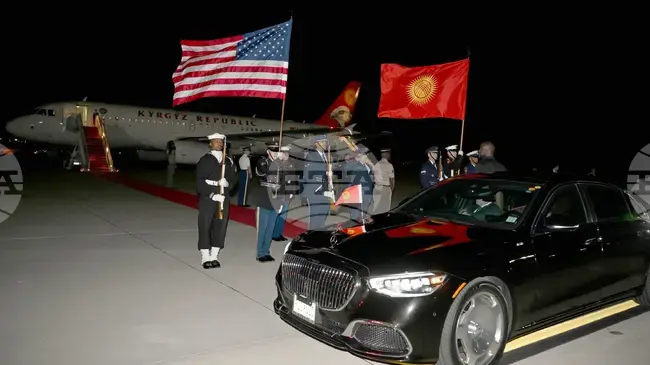 КАБАР: Президентът на Киргизстан пристигна на работно посещение в САЩ