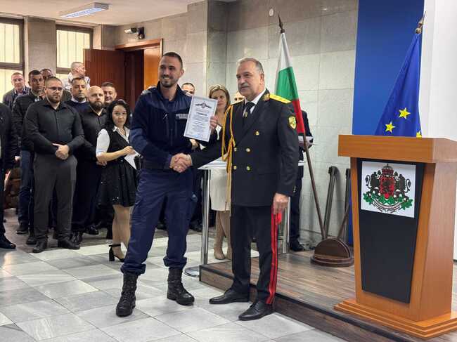 Областният управител д-р Неделчо Маринов поздрави служителите на ОД МВР - Стара Загора по повод предстоящия празник на българската полиция – 8 ноември