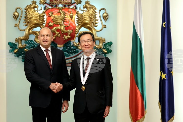 Japanese Ambassador Michigami Awarded with Order of Madara Horseman, First Class