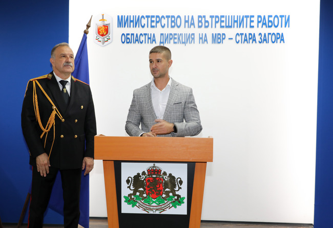 Секретарят Николай Диков към служителите на МВР: „Благодарение на вашата смелост Стара Загора е по-сигурен град“