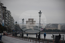 Гърция - Солун - ежедневие - Крайбрежна улица
