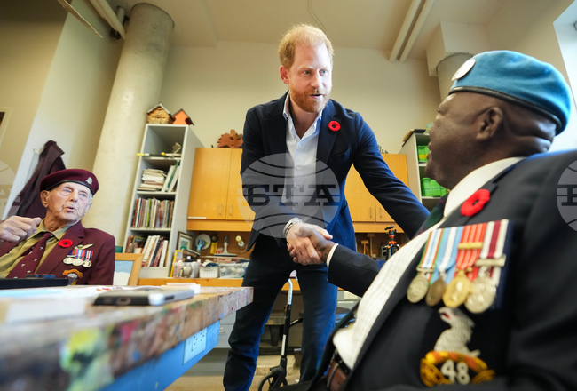 CORRECTION Canada Remembrance Day Prince Harry