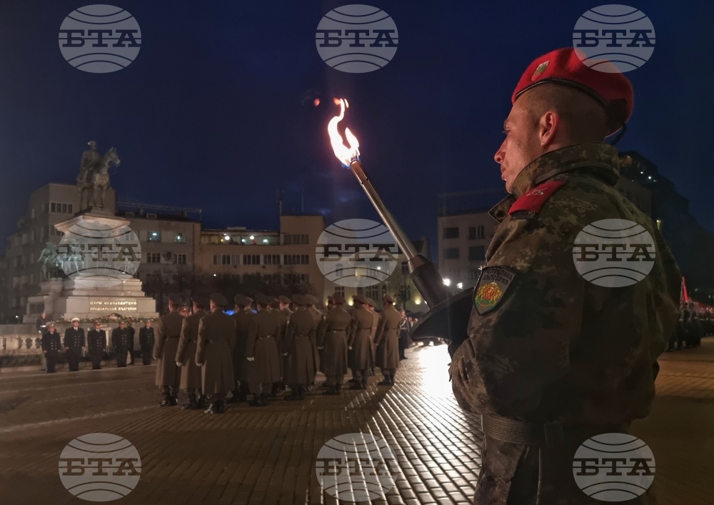 Трети март - тържествена заря - проверка