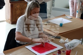 Национална художествена академия - работилница Paste Paper