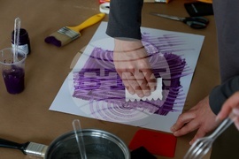 Национална художествена академия - работилница Paste Paper