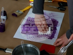 Национална художествена академия - работилница Paste Paper