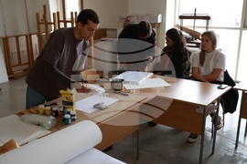 Национална художествена академия - работилница Paste Paper