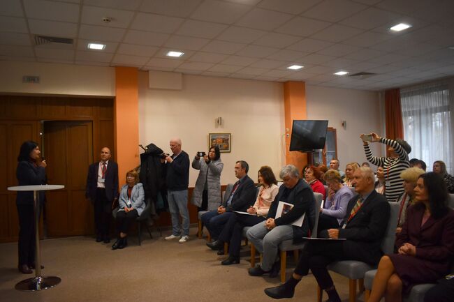 Община Разград: Председателят на Общински съвет-Разград Галина Георгиева поздрави участниците и организаторите на традиционната научна конференция на Филиал Разград на РУ“Ангел Кънчев“