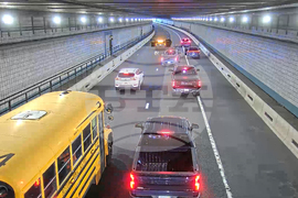 Dog Rescued Boston Tunnel