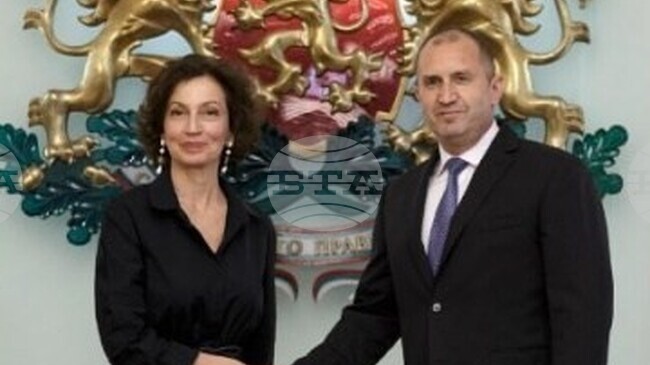 President Radev Acknowledges UNESCO Director-General Azoulay as Her Tenure Ends