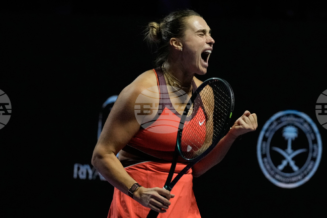 APTOPIX Saudi Arabia Tennis WTA Finals