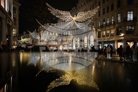 APTOPIX Britain Christmas Lights