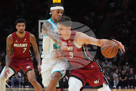 Hornets Heat Basketball