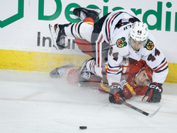 Blackhawks Flames Hockey