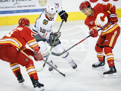 Blackhawks Flames Hockey