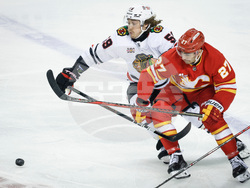 Blackhawks Flames Hockey
