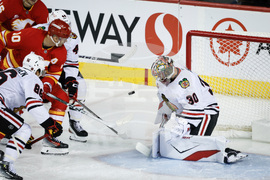 Blackhawks Flames Hockey