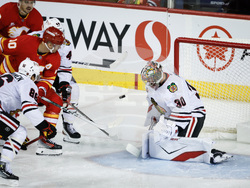 Blackhawks Flames Hockey