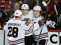 Blackhawks Flames Hockey