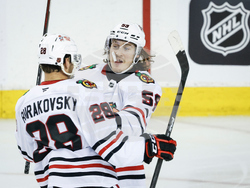 Blackhawks Flames Hockey