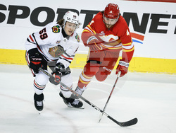 Blackhawks Flames Hockey