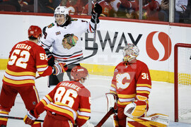 Blackhawks Flames Hockey