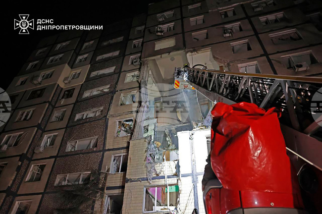 Четиринадесет души бяха ранени при руско нападение в Днепър