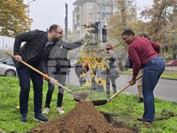 Пловдив - джаз певицата Лиз Райт засади дръвче