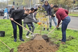 Пловдив - джаз певицата Лиз Райт засади дръвче