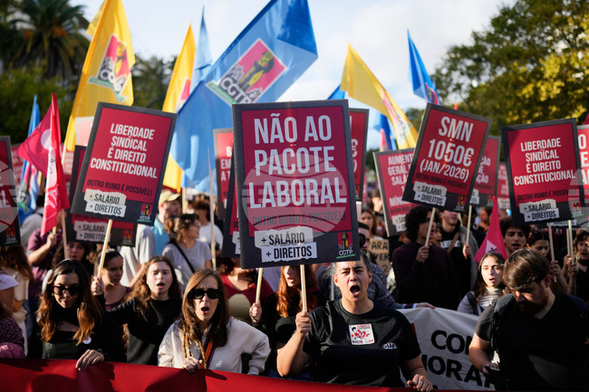 Portugal Labour Reform Protest
