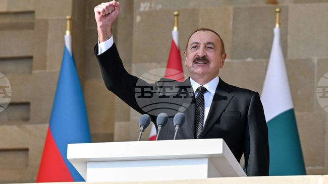 АЗЕРТАДЖ: Откриването на Зангезурския коридор ще бъде от полза за всички страни от Централна Азия, заяви президентът на Азербайджан