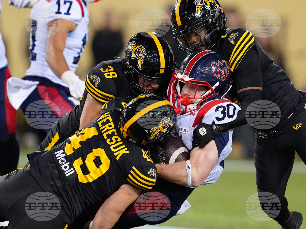 APTOPIX CFL Alouettes Tiger Cats Football