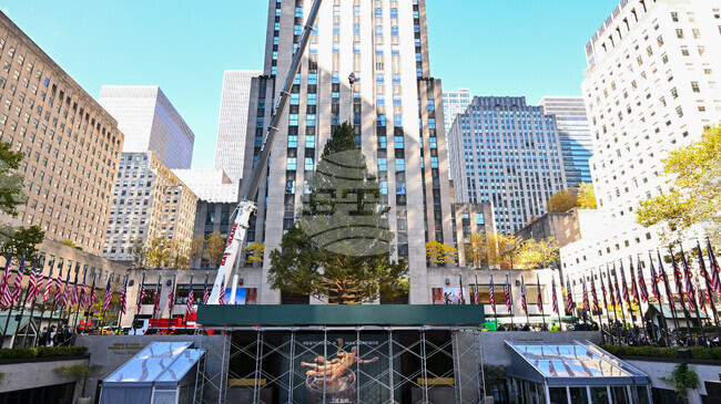 Коледното дърво пристигна в Центъра "Рокфелер" в Манхатън, поставяйки началото на празничния сезон