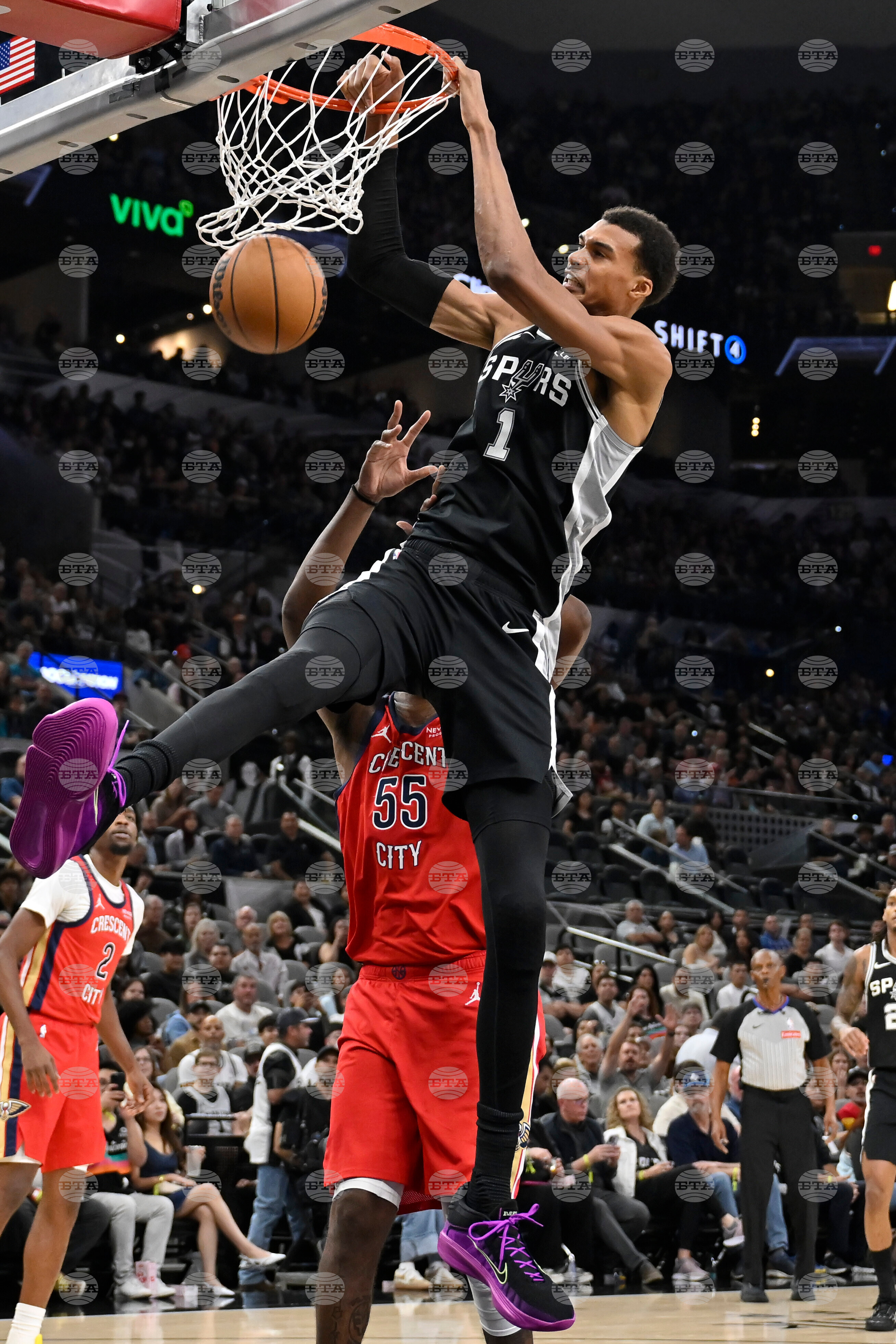 Pelicans Spurs Basketball