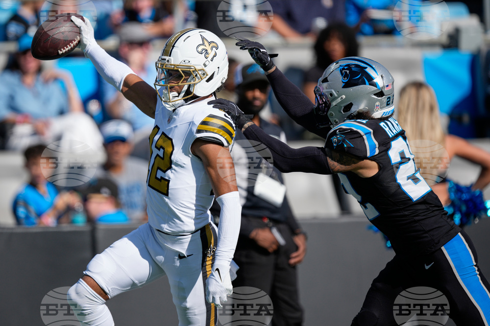 APTOPIX Saints Panthers Football