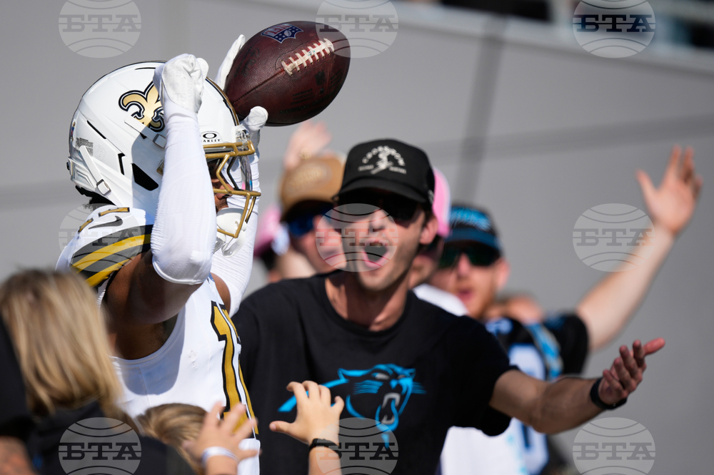 APTOPIX Saints Panthers Football