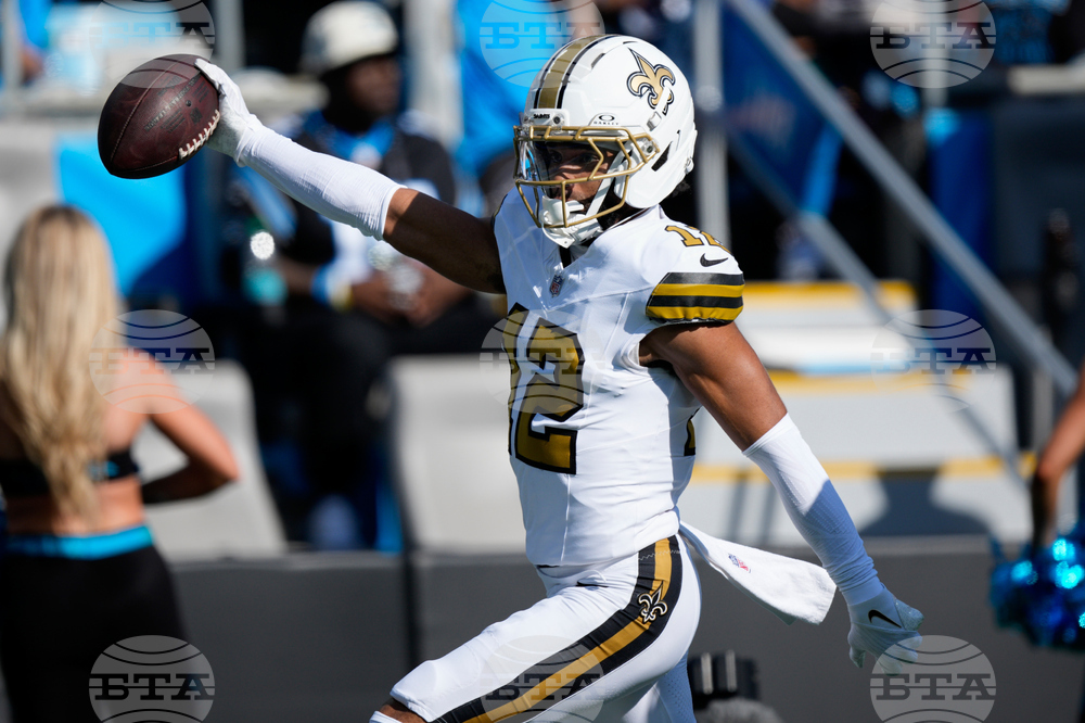 APTOPIX Saints Panthers Football