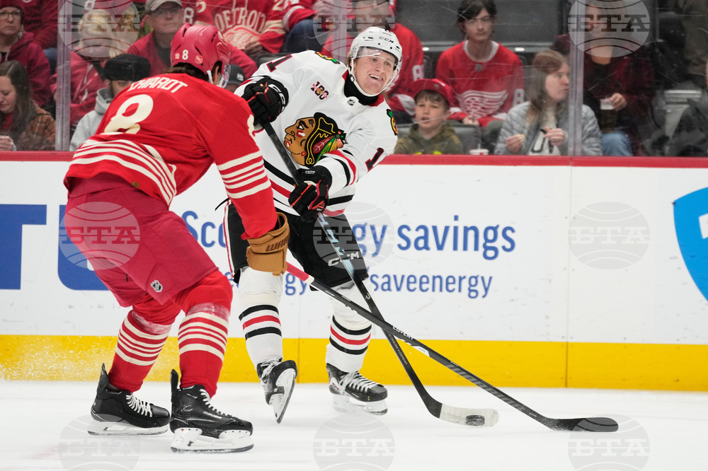 Blackhawks Red Wings Hockey