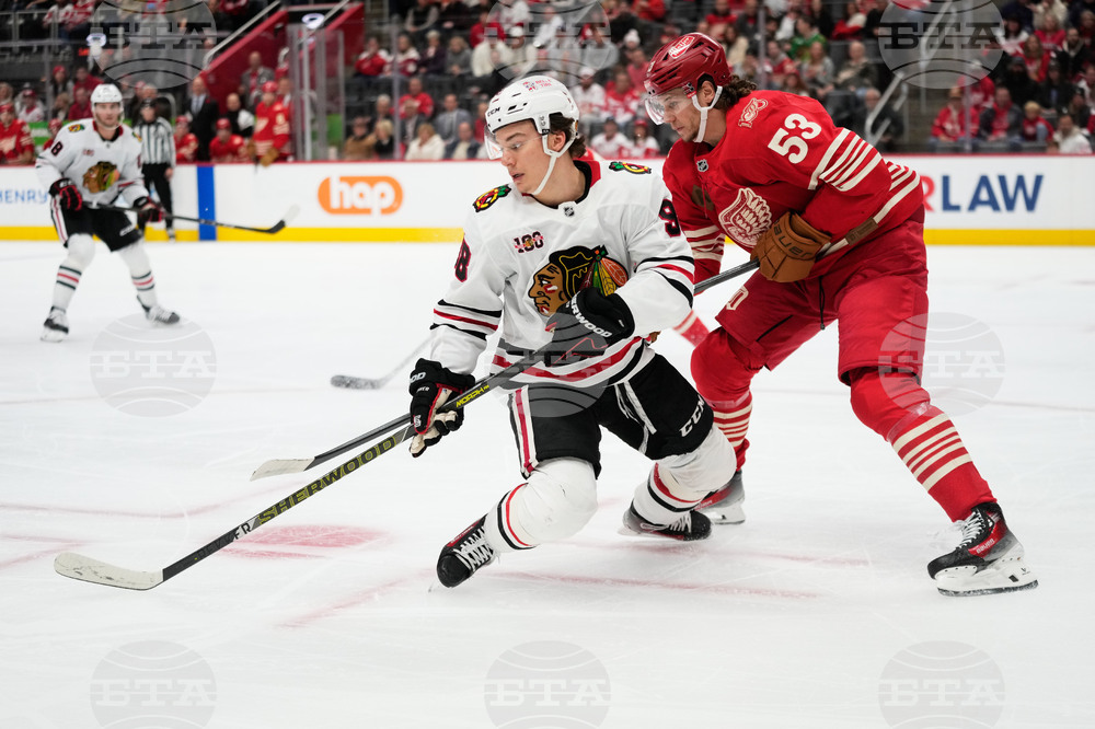 Blackhawks Red Wings Hockey