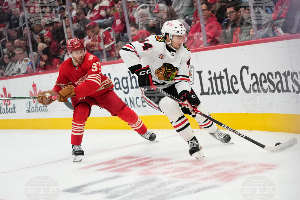 Blackhawks Red Wings Hockey