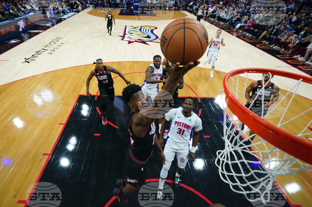 Pistons 76ers Basketball