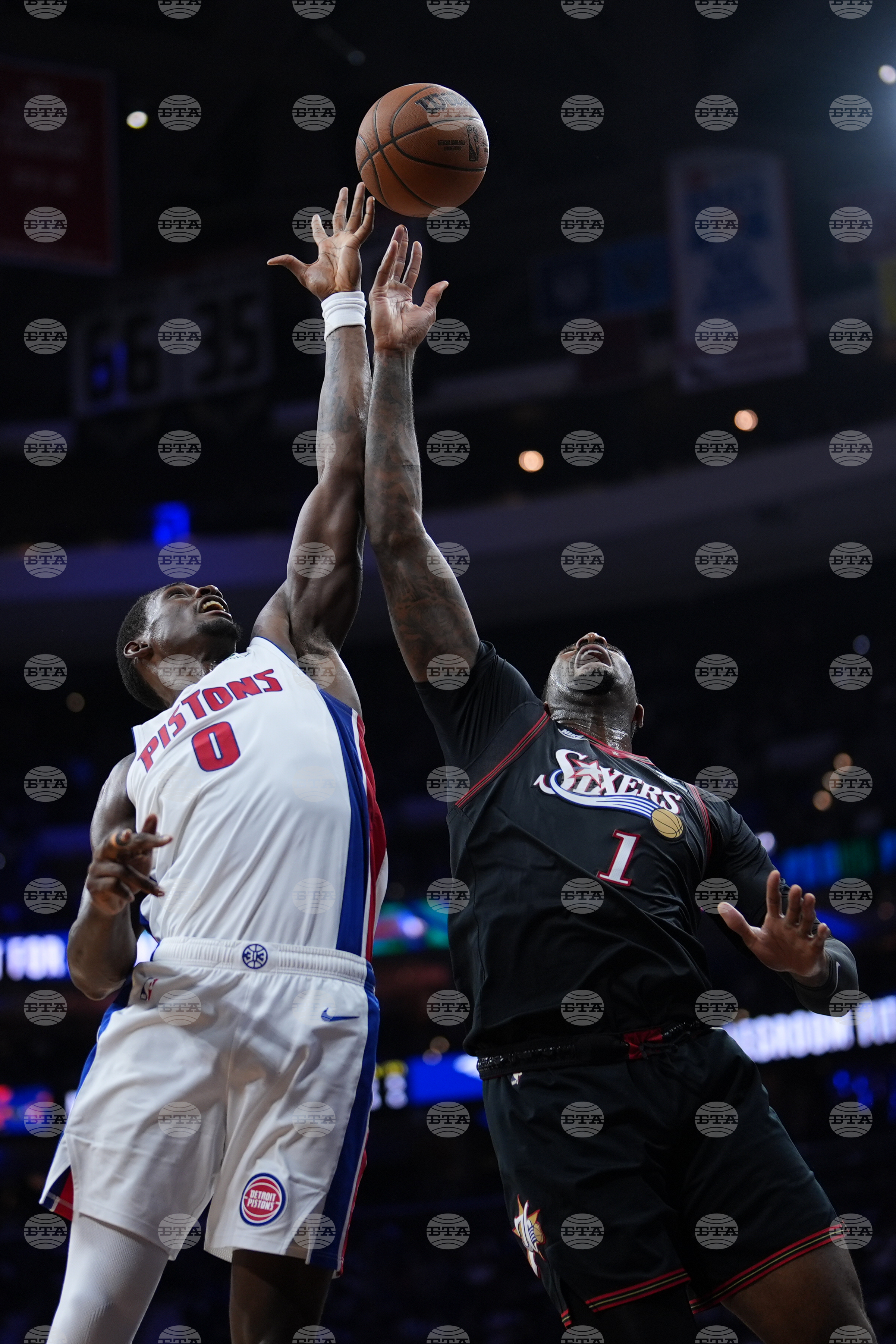 Pistons 76ers Basketball