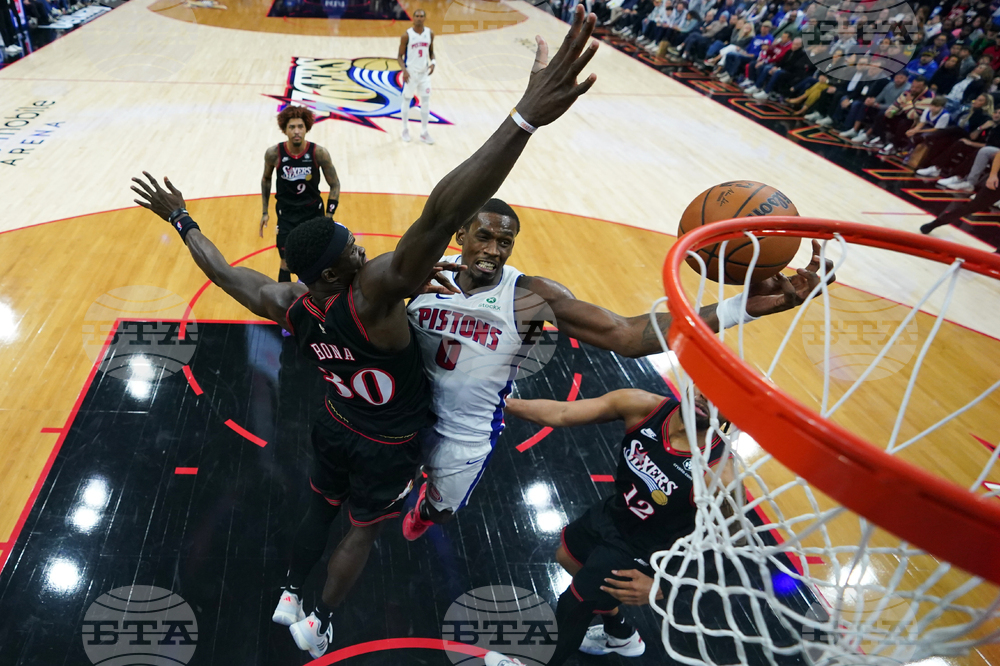 Pistons 76ers Basketball